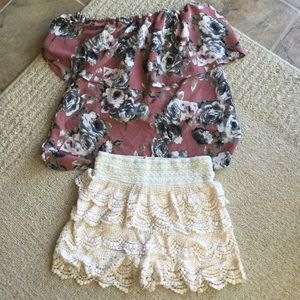 Lace shorts